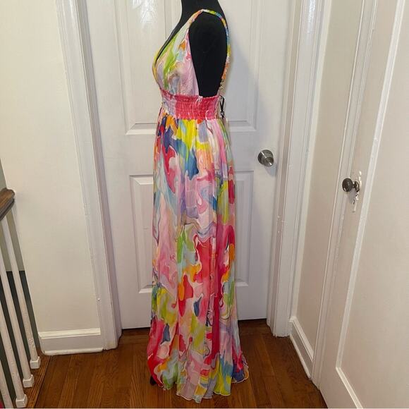 Nocturne Printed Flowy Dress - Picture 9 of 12